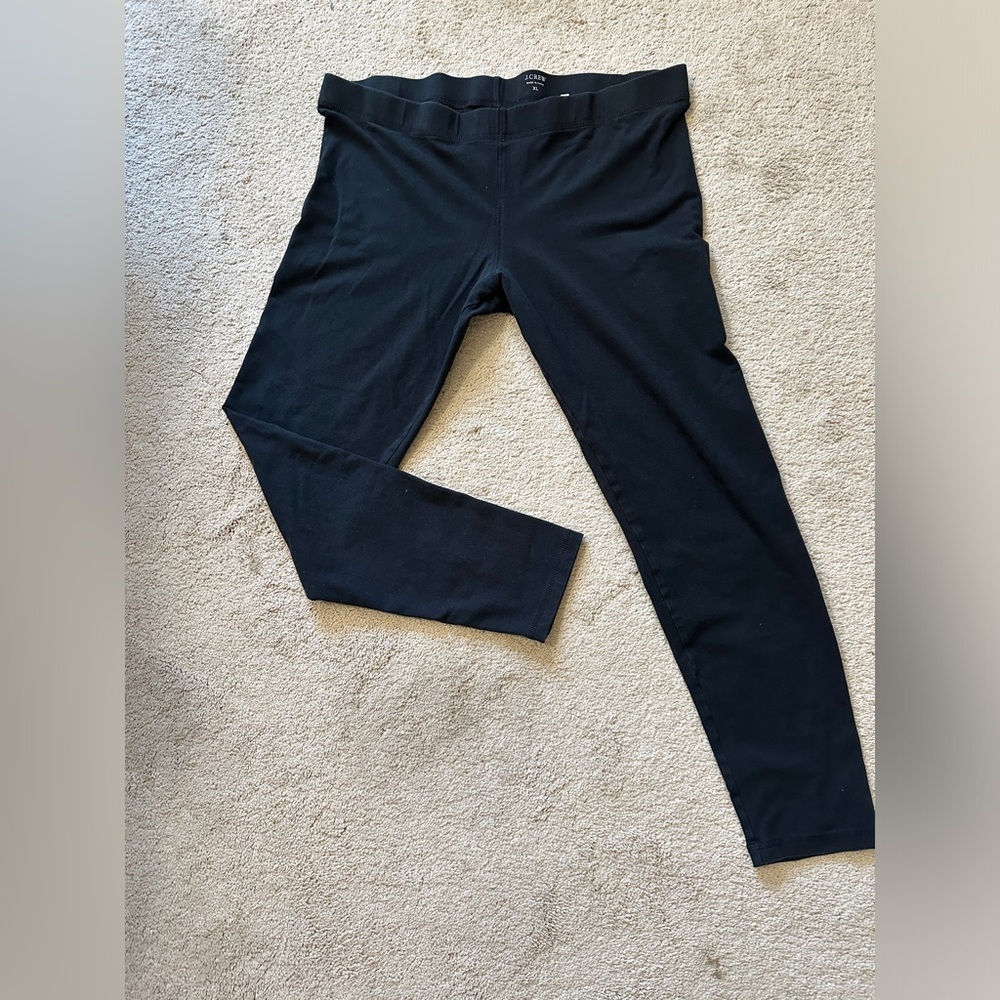 J. Crew legging black XL.  Cotton/Elastan